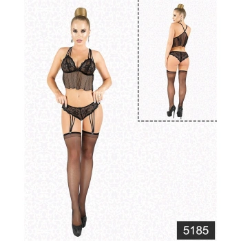 MARSiLYAN-  Jartiyerli Büstiyer Set