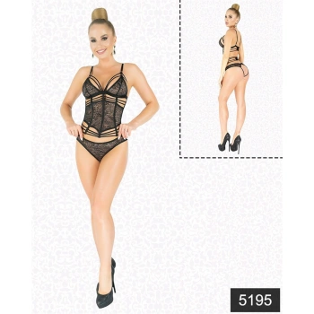 MARSiLYAN-  Simli Dantel Büstiyer Takım