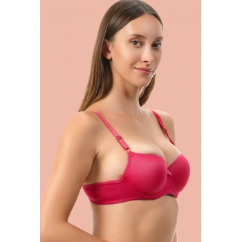 MARSiLYAN- Kırmızı Dolgusuz Mikro Tek Sütyen