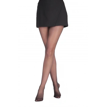 MARSiLYAN-  Parlak İnce Siyah Külotlu Çorap 15 Den