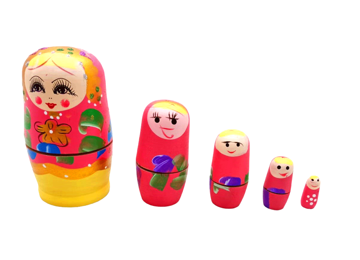 MATRUŞKA 5Lİ AHŞAP (4887)
