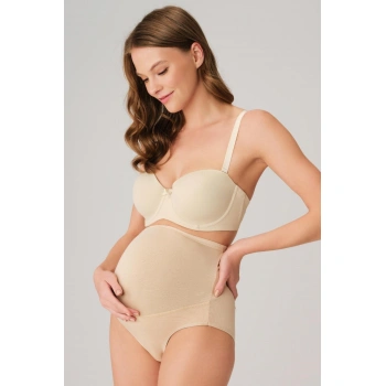 Pamuk Ve Modal Kumaş Yüksek Bel Ten Hamile Külodu