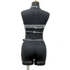 Fantazi İç Giyim Zincirli Erotik Harness Takım - Brf1081