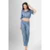 MARSiLYAN-  2li Desenli Saten Pijama Takımı