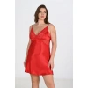 MARSiLYAN- 2li Kırmızı Sabahlık Takımı Bigsize 6207