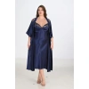 MARSiLYAN- 2li Lacivert Sabahlık Takımı Bigsize 6228