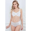 MARSiLYAN- Balenli Desteksiz Dolgusuz Toparlayıcı Dantelli Küçültücü Sütyen Ve Külot Takım