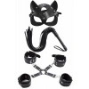 MARSiLYAN-  Maske Kırbaç Bileklik 5 Li Harness Deri Set