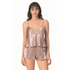 MARSiLYAN- Vizon Saten Babydoll Şort Takımı