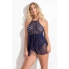 MARSiLYAN-  Lacivert Bodysuit Gecelik