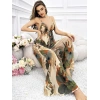 MARSiLYAN-  Özel Tasarım Çiçek Desenli Salaş Şık Dekolteli 2li Takım
