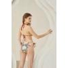 MARSiLYAN- Yandan Bağlamalı Şık Tasarım Soft Tropikal Üçgen Bikini Takımı