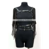 Püskül Detaylı Deri Göğüs Harness, Deri Harness Püsküllü Ceket - Brf999