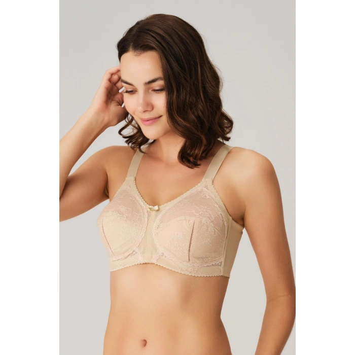  Balenli Desteksiz Dolgusuz Toparlayıcı Dantelli Küçültücü Sütyen