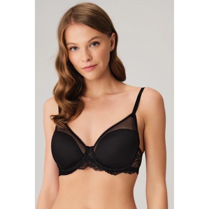 MARSiLYAN- Balenli Desteksiz Dolgusuz Toparlayıcı Dantelli Küçültücü Sütyen