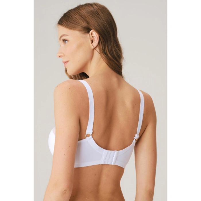 MARSiLYAN- Balenli Desteksiz Dolgusuz Toparlayıcı Yumuşak Süngerli Günlük Klasik Küçültücü Sütyen