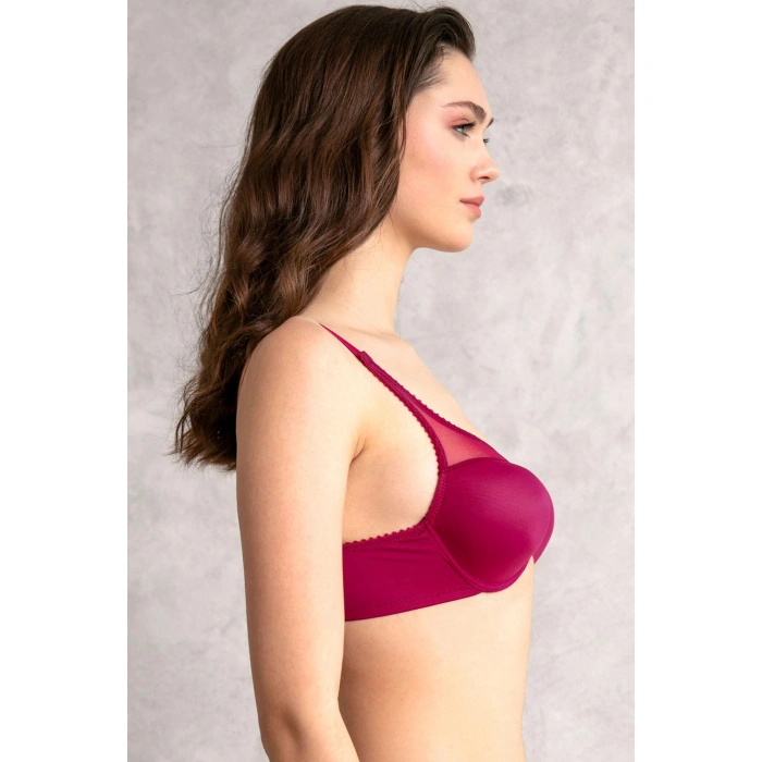 MARSiLYAN- Balenli Desteksiz Dolgusuz Toparlayıcı Yumuşak Süngerli Günlük Klasik Küçültücü Sütyen