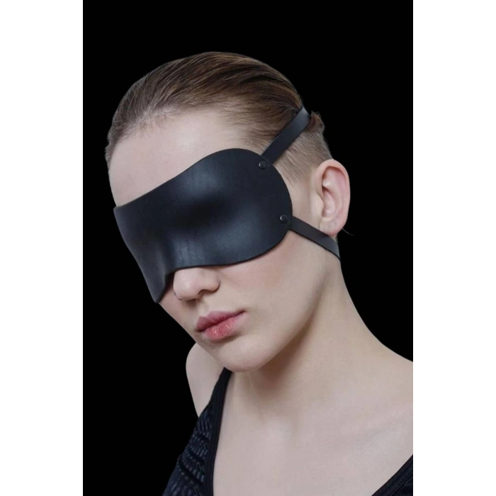 MARSiLYAN-  Düz Siyah Maske Uyku Gözlüğü