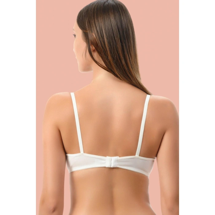 MARSiLYAN- Beyaz Dolgulu Mikro Tek Sütyen