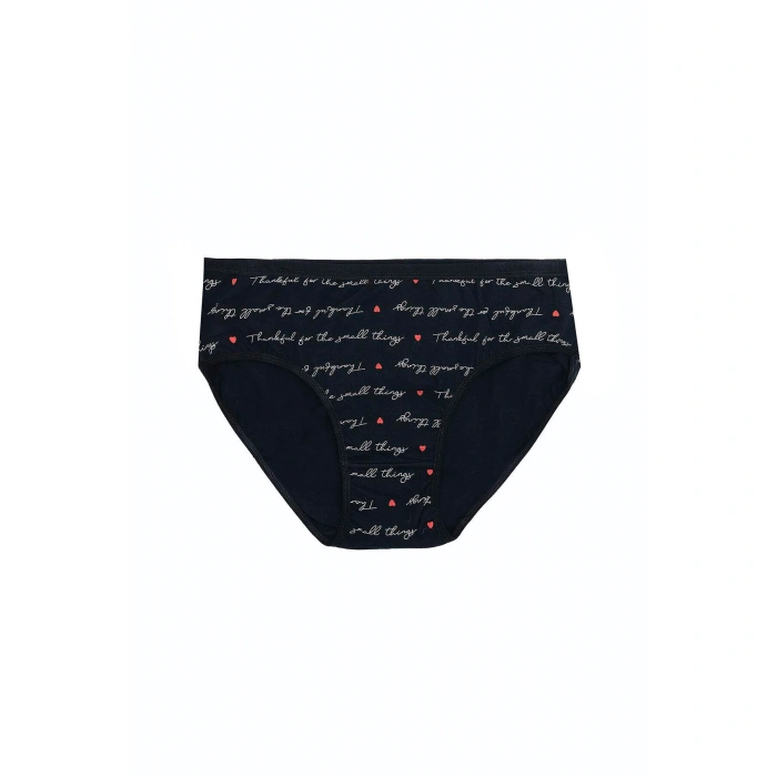 MARSiLYAN- Büyük Beden Pamuklu Likralı Karışık Renkli 3lü Külot