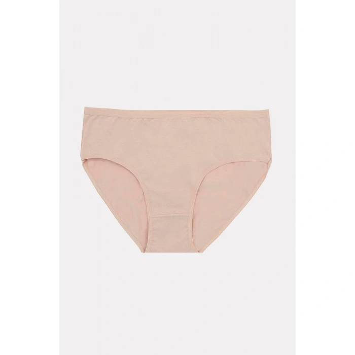 MARSiLYAN- Büyük Beden Pamuklu Siyah Beyaz Ten Rengi 3lü Külot