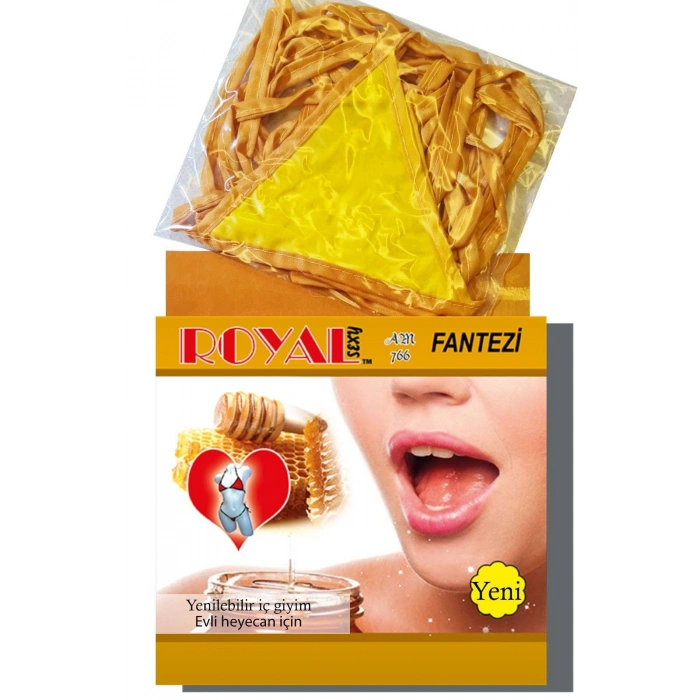 MARSiLYAN- Fantezi Tüketilebilen Yenilebilir Bal Aromalı İç Çamaşırı Takımı