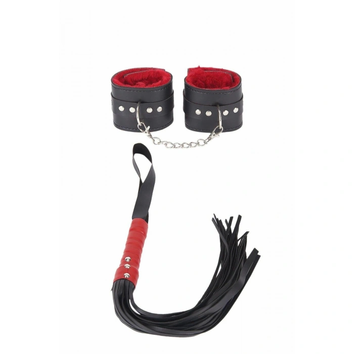 MARSiLYAN- Kırbaç Ve Kelepce İçi Kırmızı Tüğlü İkili Set 700430