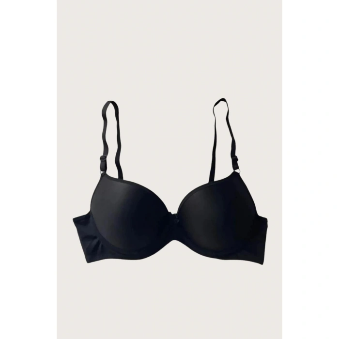 MARSiLYAN- Mikro Kumaş Push Up Dolgulu Balenli Günlük Tek Destekli Sütyen