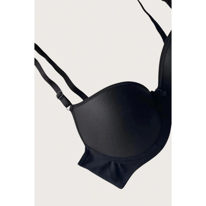 MARSiLYAN- Mikro Kumaş Push Up Dolgulu Balenli Günlük Tek Destekli Sütyen