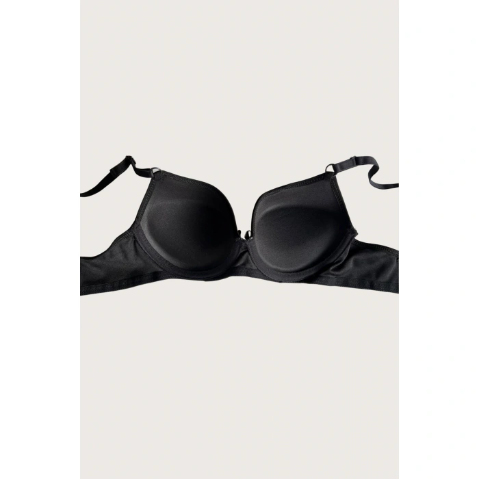 MARSiLYAN- Mikro Kumaş Push Up Dolgulu Balenli Günlük Tek Destekli Sütyen