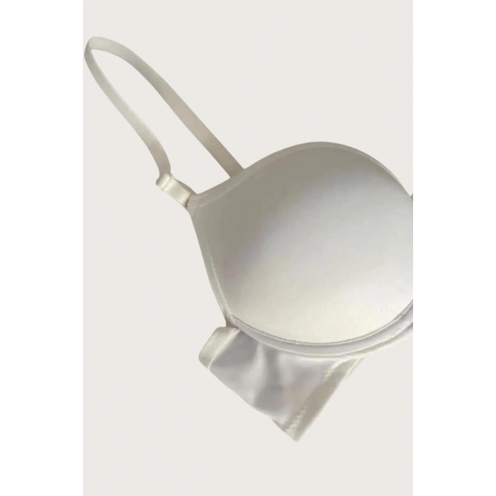 MARSiLYAN- Mikro Kumaş Push Up Dolgulu Balenli Günlük Tek Destekli Sütyen