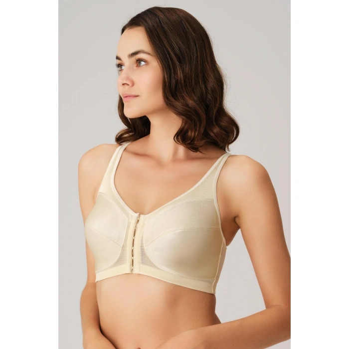 MARSiLYAN- Toparlayıcı Minimizer Balensiz Desteksiz Dolgusuz Önden Açılan Sırt Destekli Medikal Sütyen