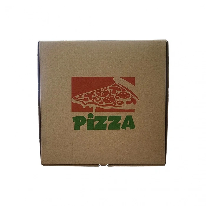 Baskısız Pizza Kutusu 25x25x4 cm Kahverengi