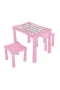 03 493 STORY İKİ TABURELİ MASA (PEMBE)