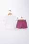 Çilek Baskılı Basic Tişört ve Şort Çocuk Takımı | 1-5 Yaş