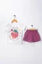 Çilek Baskılı Basic Tişört ve Şort Çocuk Takımı | 1-5 Yaş