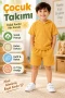 %100 Pamuk Keten Kapşonlu Çocuk Takımı – 2/7 Yaş