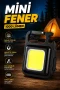 1000 Lümen COB LED Mini Fener – Type-C Şarjlı, Manyetik ve Katlanabilir