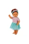 1060011 Lila Sesli Saçlı Et Bebek 60 cm