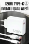 120W Mi Turbo Type-C Hızlı Şarj Aleti Akıllı Çipli Turbo Şarj Adaptörü Turuncu Uçlu Kablo