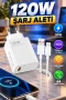 120W Type-C Hızlı Şarj Adaptörü ve Kablo – Samsung S20 S21 S22 S23 Uyumlu
