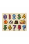 130444 Ahşap Raptiyeli Puzzle Saat