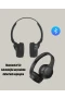 18 Saat Pil Ömürlü Siyah Bluetooth 5.0 Kablosuz Kulak Üstü Kulaklık