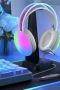 2025 Model RGB Aydınlatmalı Bluetooth v5.3 Kablosuz Kulak Üstü Gaming Kulaklık 40mm Sürücü Unisex