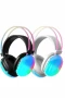 2025 Model RGB Aydınlatmalı Bluetooth v5.3 Kablosuz Kulak Üstü Gaming Kulaklık 40mm Sürücü Unisex