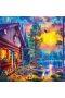 20818 PUZZLE 1000 Evening Sunset Cabin