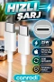 25W iPhone 15 ve 15 Pro Max Uyumlu USB-C Hızlı Şarj Adaptörü Type-C to Lightning Kablo Seti