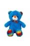 2962 Oturan Kurdeleli Renkli Peluş Ayı 30 cm -Sunman
