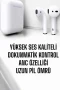 2. Nesil Bluetooth 5.0 Kablosuz Kulaklık – Beyaz, 8 Saat Pil, IPX7 ve Dokunmatik Kontrol