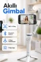 3 Eksenli Akıllı Telefon Gimbali – 360° AI Takip, Bluetooth Kontrol ve Dolgu Işığı